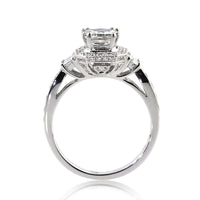 1.87ct Princess Cut Diamond Engagement Ring