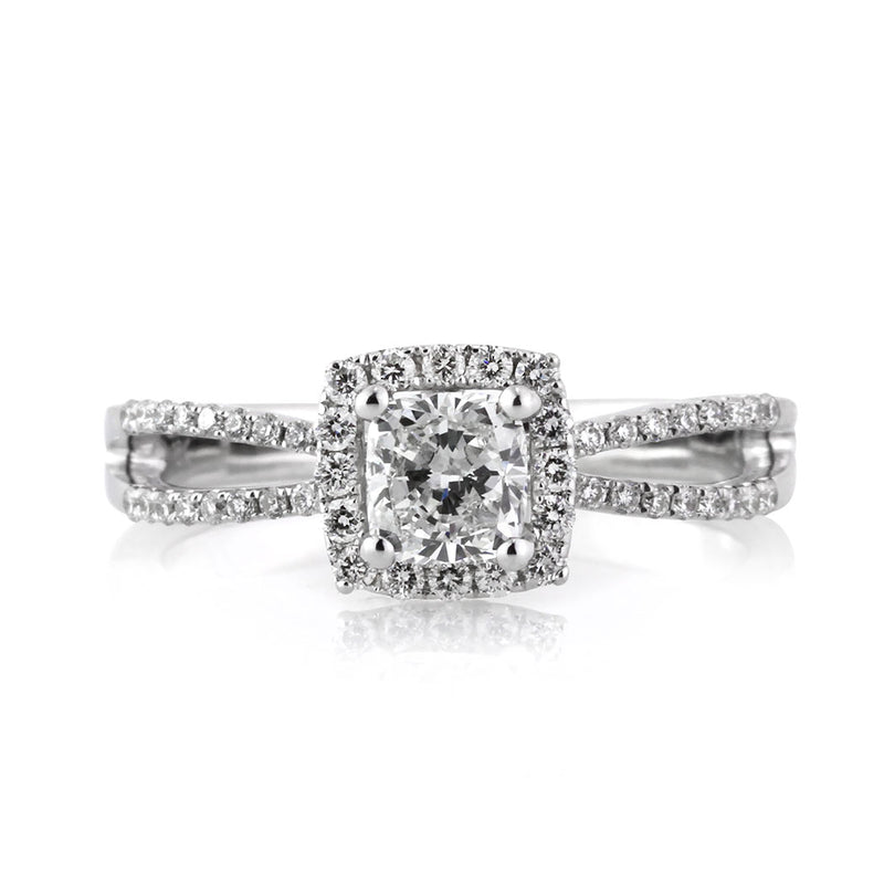 1.35ct Cushion Cut Diamond Engagement Ring