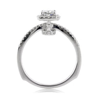 1.35ct Cushion Cut Diamond Engagement Ring