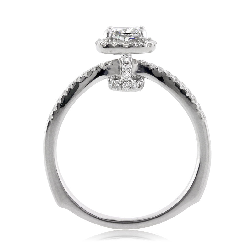 1.35ct Cushion Cut Diamond Engagement Ring