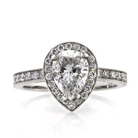 2.37ct Pear Shaped Diamond Engagement Ring