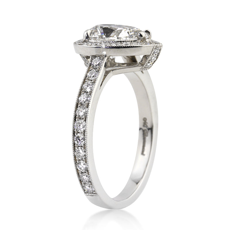 2.37ct Pear Shaped Diamond Engagement Ring