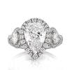 5.03ct Pear Shaped Diamond Engagement Ring