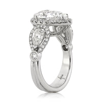 5.03ct Pear Shaped Diamond Engagement Ring