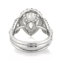 5.03ct Pear Shaped Diamond Engagement Ring