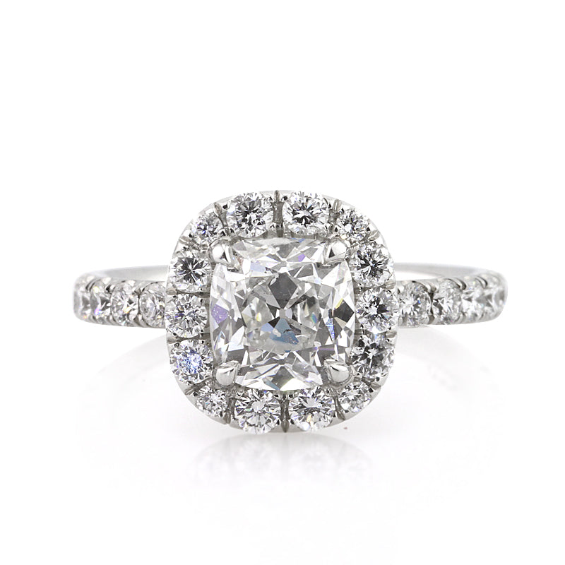 2.79ct Antique Cushion Brilliant Diamond Engagement Ring