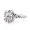 2.79ct Antique Cushion Brilliant Diamond Engagement Ring