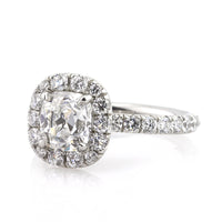 2.79ct Antique Cushion Brilliant Diamond Engagement Ring