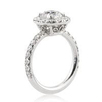 2.79ct Antique Cushion Brilliant Diamond Engagement Ring