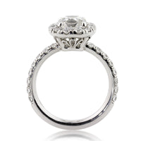 2.79ct Antique Cushion Brilliant Diamond Engagement Ring
