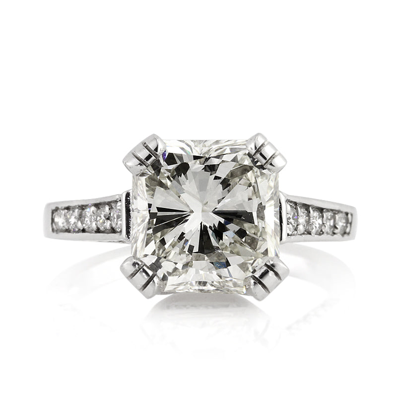 5.81ct Radiant Cut Diamond Engagement Ring