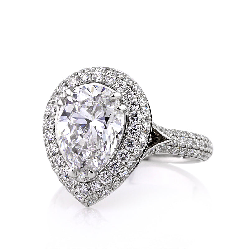 4.25ct Pear Shape Diamond Engagement Ring