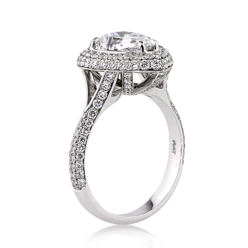 4.25ct Pear Shape Diamond Engagement Ring