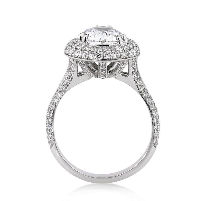 4.25ct Pear Shape Diamond Engagement Ring