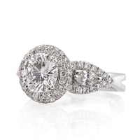 2.86ct Round Brilliant Cut Diamond Engagement Ring