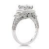 3.18ct Asscher Cut Diamond Engagement Ring