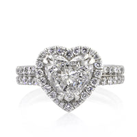 2.92ct Heart Shape Diamond Engagement Ring