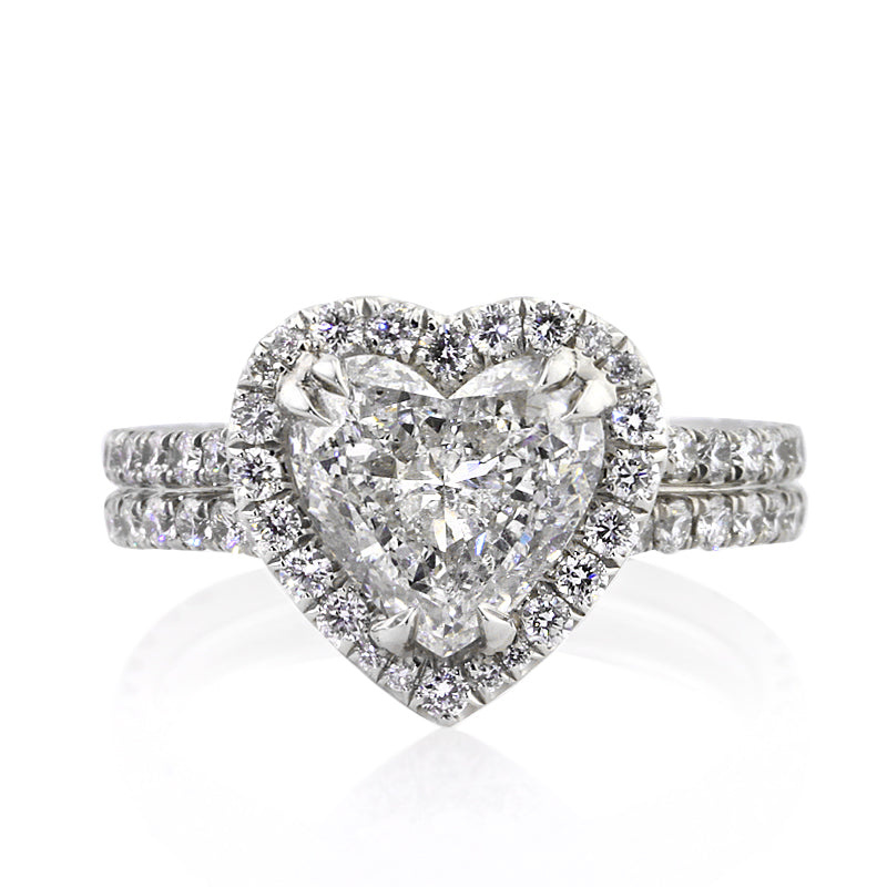 2.92ct Heart Shape Diamond Engagement Ring