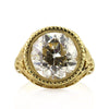 7.65ct Antique European Round Cut Diamond Engagement Ring