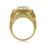 7.65ct Antique European Round Cut Diamond Engagement Ring