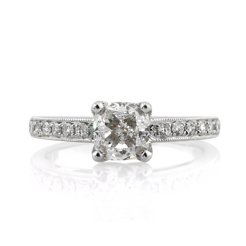 1.71ct Cushion Cut Diamond Engagement Ring