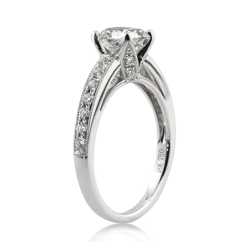 1.71ct Cushion Cut Diamond Engagement Ring