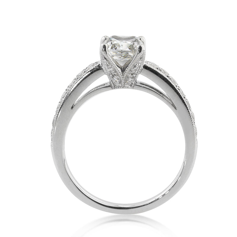 1.71ct Cushion Cut Diamond Engagement Ring
