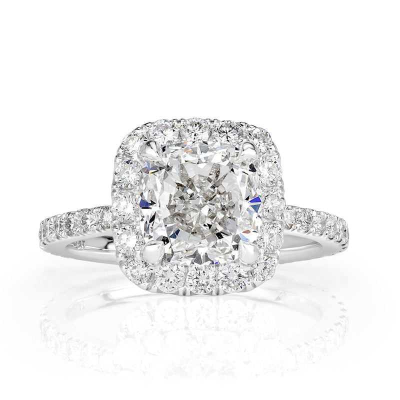 4.11ct Cushion Cut Diamond Engagement Ring
