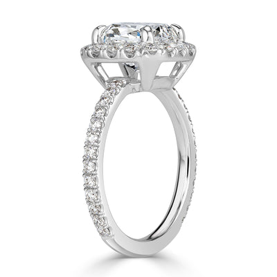 4.11ct Cushion Cut Diamond Engagement Ring