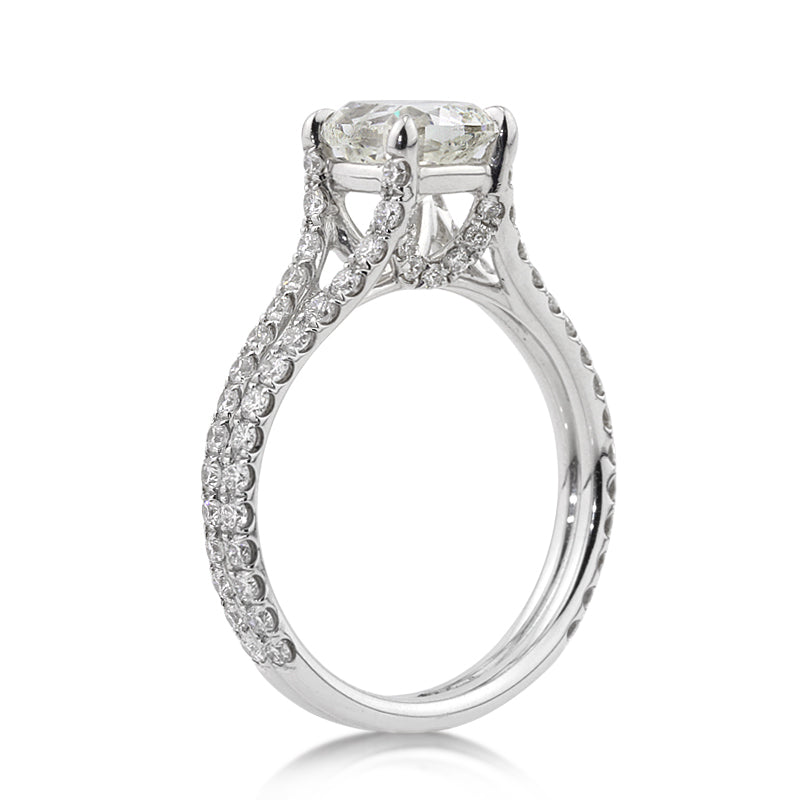 2.50ct Cushion Cut Diamond Engagement Ring