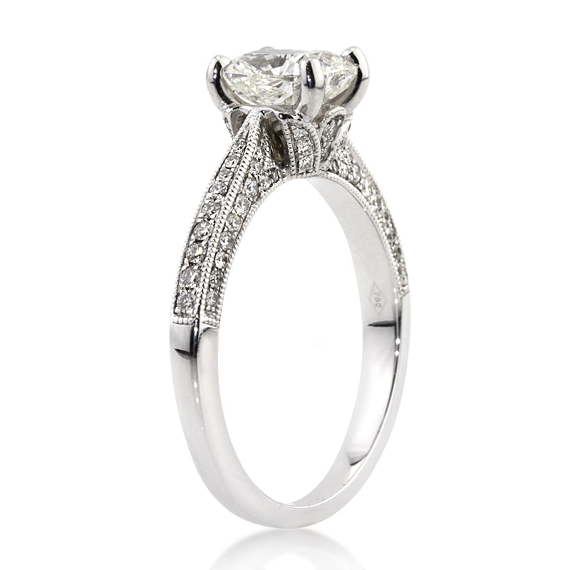 1.87ct Cushion Cut Diamond Engagement Ring