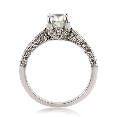 1.87ct Cushion Cut Diamond Engagement Ring
