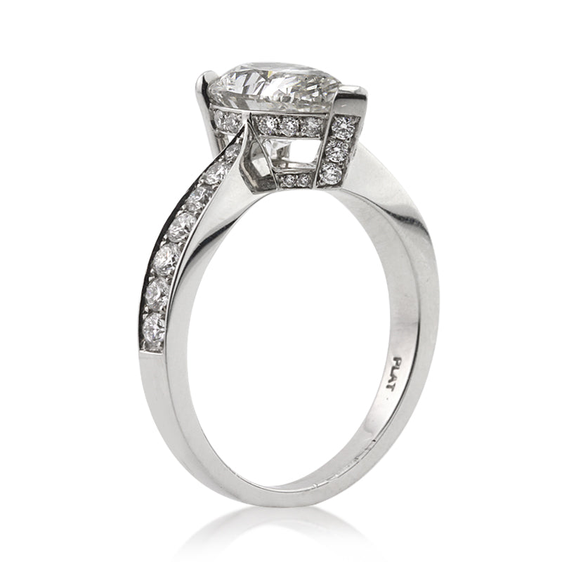 2.89ct Pear Shaped Diamond Engagement Ring