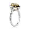 1.61ct Fancy Light Yellow Pear Shaped Diamond Engagement Ring