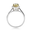 1.61ct Fancy Light Yellow Pear Shaped Diamond Engagement Ring