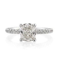 2.70ct Cushion Cut Diamond Engagement Ring