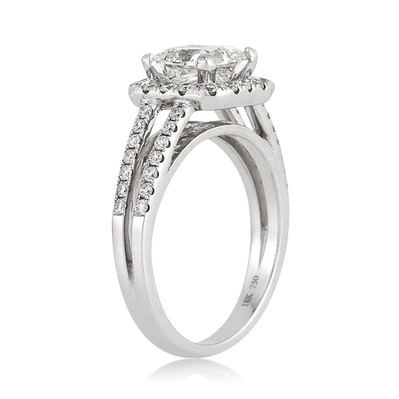 2.32ct Princess Cut Diamond Engagement Ring