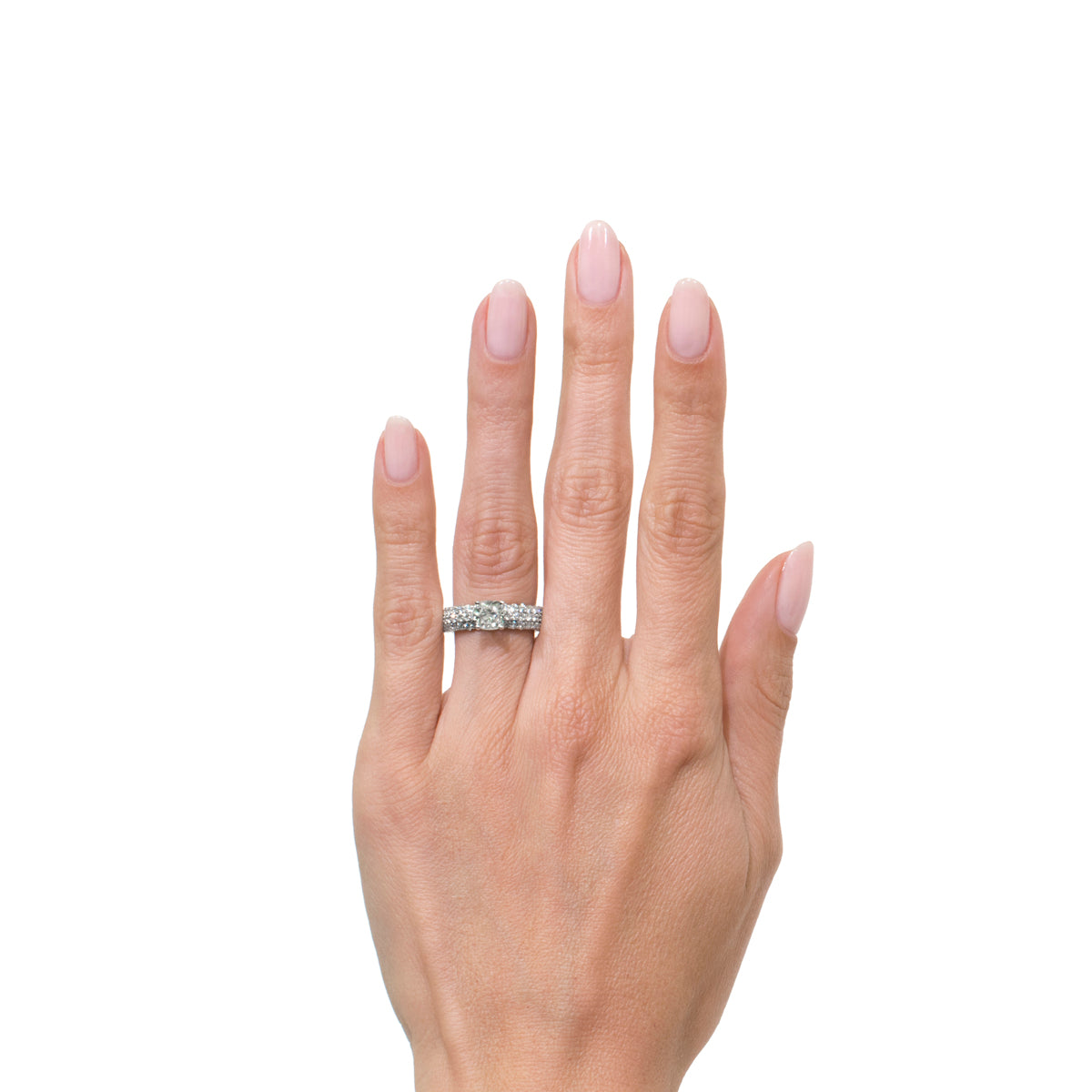 3.21ct Cushion Cut Diamond Engagement Ring