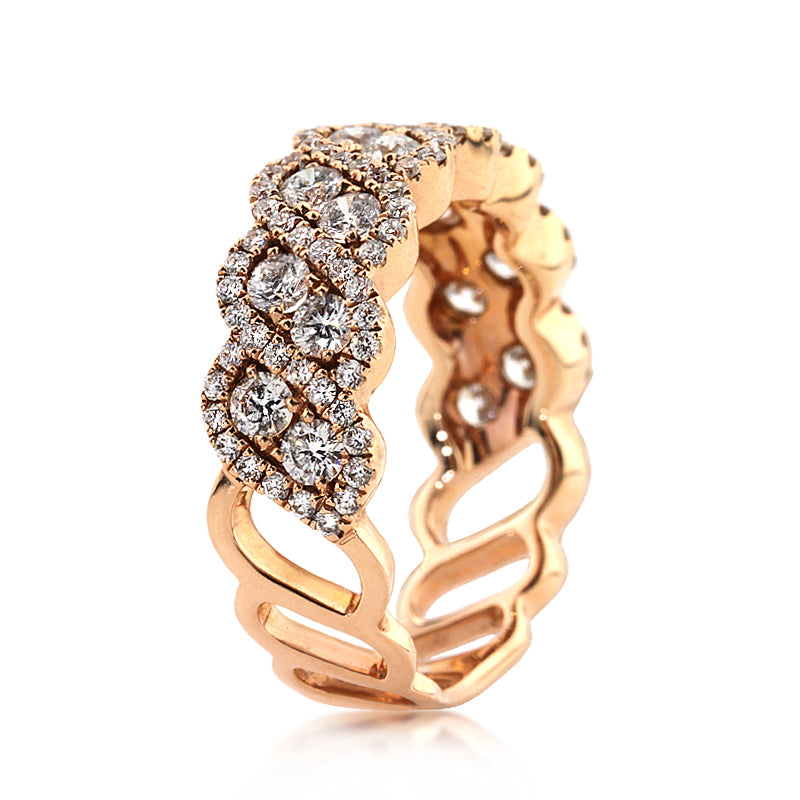 1.40ct Round Brilliant Cut Diamond Ring in 14k Rose Gold