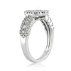 1.40ct Round Brilliant Cut Diamond Flower Cluster Right-Hand Ring