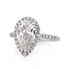 3.91ct Pear Shape Diamond Engagement Ring