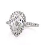 3.91ct Pear Shape Diamond Engagement Ring