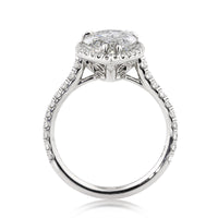 3.91ct Pear Shape Diamond Engagement Ring