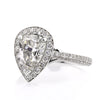 2.83ct Pear Shaped Diamond Engagement Ring
