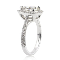 2.83ct Pear Shaped Diamond Engagement Ring