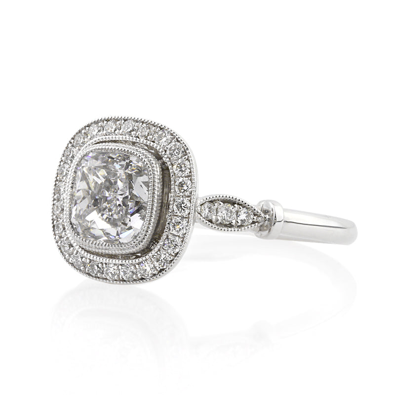 2.01ct Cushion Cut Diamond Engagement Ring