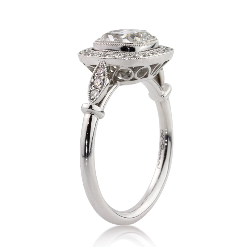 2.01ct Cushion Cut Diamond Engagement Ring