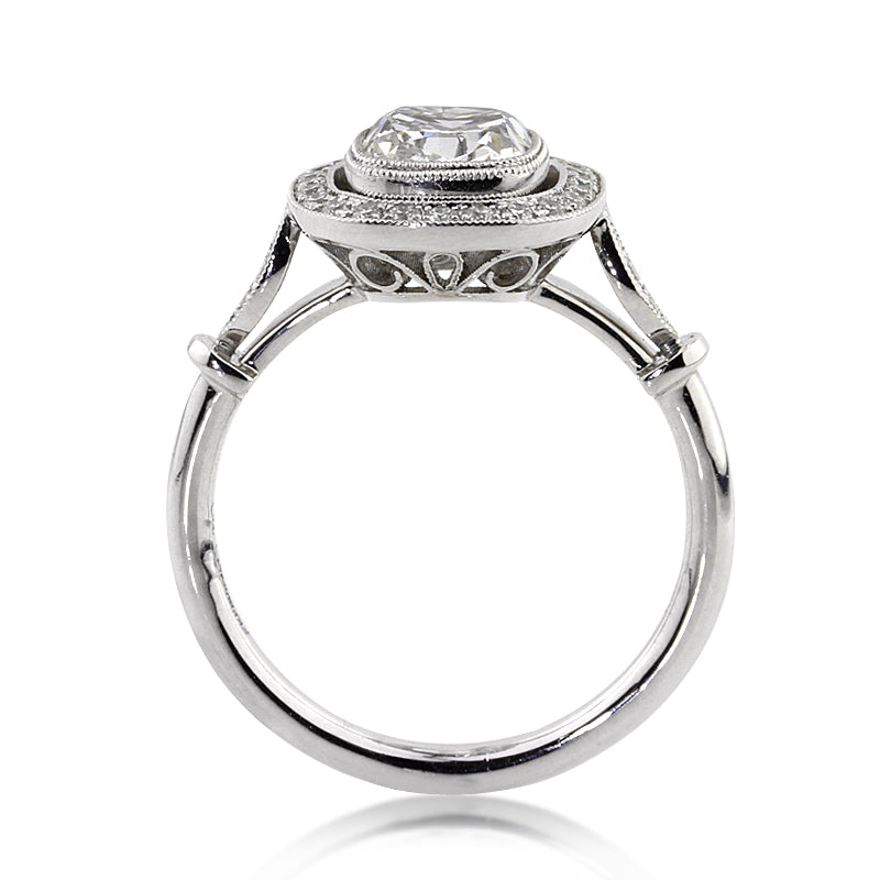 2.01ct Cushion Cut Diamond Engagement Ring