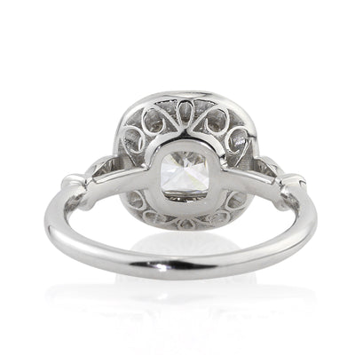 2.01ct Cushion Cut Diamond Engagement Ring