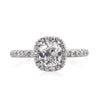 1.81ct Antique Cushion Brilliant Diamond Engagement Ring